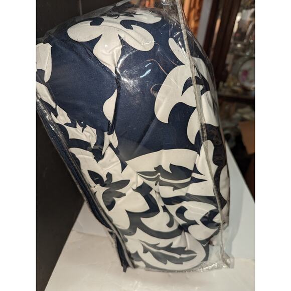 Charter Club Damask Designs Cotton Navy 2-Piece COMFORTER Set Navy Twin NEW - Picture 9 of 13
